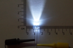 Светодиод белый 8мм, 13000-15000mcd, 3.0-3.2В