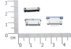 Разъем для поверхностного монтажа под сверхплоский FFC/FPC-кабель c шагом 1 мм (8P)