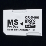 Переходник - адаптер CR-5400: две Micro SD карты в один MS Pro Duo слот - до 32Гб