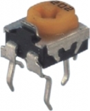 Подстроечный резистор 1 КОм WH06-2C (горизонтальная регулировка)(102)