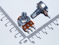 Переменный резистор 1 МОм (потенциометр, короткая ручка 15 мм, диаметр 6мм)