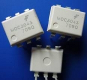 MOC3043 оптопара с симисторным выходом 400В, переключение при переходе через ноль, (DIP-6)