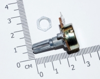 Переменный резистор 10 КОм ( потенциометр, ручка 20 мм, диаметр 6мм)