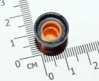 Ручка из пластика оранжевая (одноместные, двухместные потенциометры, высокое качество)