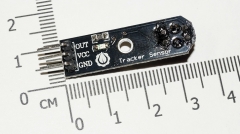 Датчик обнаружения черной линии на белом фоне, инфракрасный датчик, tracker sensor