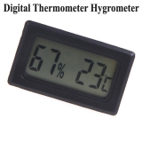 Цифровой LCD гигрометр - термометр 10%RH ~ 99%RH, -50°C + 70°С (крупные цифры)