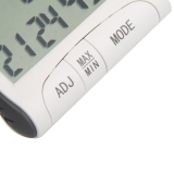 Цифровой LCD термометр-гигрометр-часы-будильник с креплением на магните, -10°C + 50°С, 20%-99%PH