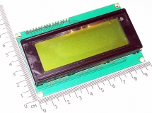 Дисплей Arduino IIC / I2C 2004 LCD зелено-желтый LCD J204A дисплей (5В), HD44780, PCF8574