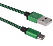 Кабель micro USB - USB 1м 2А цветной