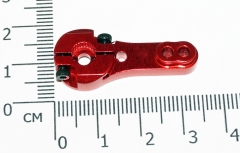 Алюминиевое полуплечо 25T с фиксатором для сервопривода (красный)