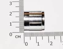 Ручка регулировки громкости из металла (цвет серебро, для одноместных, двухместных потенциометров и т.д.)
