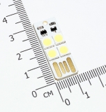 Миниатюрный USB светильник 5В, 4 светодиода 5050 , сенсорный выключатель, холодный белый свет