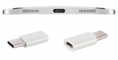 Переходник микроUSB - USB Type C 5pin ( USB3.1) белый