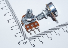 Переменный резистор 2КОм (потенциометр, короткая ручка 15 мм, диаметр 6мм)