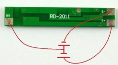 Контроллер заряда разряда PCM 2S 3A 8.4В для 2 Li-Ion аккумуляторов 18650
