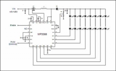 MP3388DR-LF-Z MP3388DR LED Driver Output DC-DC Regulator Step-Up (Boost) PWM Dimming 20mA, 24-QFN (4x4) 24-VFQFN