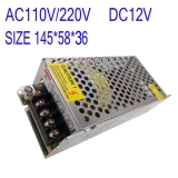 Источник питания (преобразователь AC-DC) S-120-12 (110 / 220В) - 12В 10А) размер 158*98*42мм