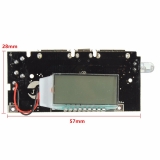 Модуль для Power Bank зарядное устройство с двойным USB 5 В 1A 2.1A для 1-6 шт аккумуляторов 18650 с ЖК-экраном