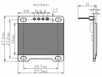 0,96-дюймовый белый ЖК дисплей 128 * 64 OLED-дисплей на SSD1306, модуль для Arduino, интерфейс I2C IIC