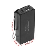 Зарядное устройство Power Bank USB 5В 1.0А для зарядки смартфонов и планшетов, на двух аккумуляторах типа 18650, прямоугольный