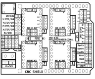 Плата расширения CNC Shield v3.0 для Arduino UNO, Expansion Board A4988 Driver