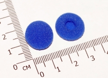Поролоновые амбушюры для наушников 16-18мм синие (пара)