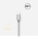 Кабель USB Lightning 8pin для Apple iPhone, iPad mini, iPad 4, iPod touch 5, длина 1м, C48 Chip, SUNTAIHO, цвет черный