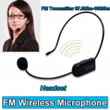 Беспроводной радиомикрофон FM 87 - 108 мГц трансмиттер с встроенным аккумулятором и LED-индикацией частоты