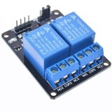 Модуль реле 2-х канальный для Arduino (с оптронной изоляцией 5В, переключение 0, реле TONGLING)
