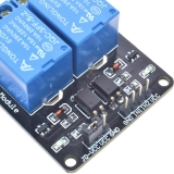 Модуль реле 2-х канальный для Arduino (с оптронной изоляцией 5В, переключение 0, реле TONGLING)