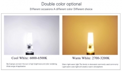 Светодиодная лампа G4 220В 6 Вт COB Dimming белый теплый цвет 2800-3200K