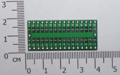 Переходник / адаптер для микросхем QFP 32 (TQFP LQFP EQFP) 0.8 мм - DIP32 IC adapter (двусторонняя плата)