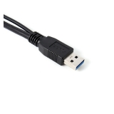 Кабель micro USB 3.0 Y-Type 50 см (для подключения внешнего жесткого диска в 2 порта USB)