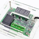 Корпус для цифрового регулятора температуры W1209, прозрачный, 58*64мм