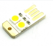 Миниатюрный USB светильник 5В, 2 светодиода 5050 , теплый белый свет