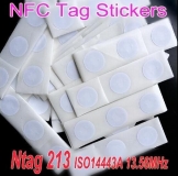 NFC TAG метка (стикер) чип NTAG213, 180 байт, бесконтактная, самоклеящаяся, 13.56МГц, ISO14443A
