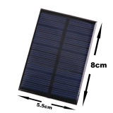 Поликристаллическая солнечная батарея 6В 0.1А 0,6Вт, размер 80 х 55 х 2.5 мм