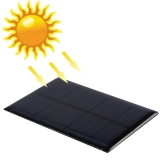 Поликристаллическая солнечная батарея 6В 0.1А 0,6Вт, размер 80 х 55 х 2.5 мм
