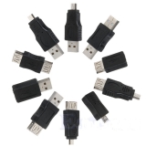Набор переходников miniUSB/microUSB/USB, 10 шт