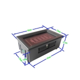 Индикатор емкости LiPo Li-ion аккумуляторов из 3 ячеек 3S 11.1В - 12.6В синий дисплей