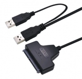 Переходник адаптер для HDD SSD дисков SATA 7+15 pin в USB 2.0 с функцией OTG