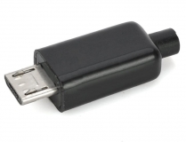 Разъем micro-USB на кабель (папа, сборный, 4 эл-та)