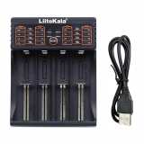 Зарядное устройство LiitoKala Lii-402 для 1-4 аккумуляторов Li-Ion, Li-Pol, LiFePo4, Ni-MH/Cd типа A, AA, AAA, 18650, 14500 и т.д. с питанием от USB