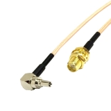Пигтейл CRC9-SMA (female) угловой - 15 см - кабельная сборка, кабель RG316