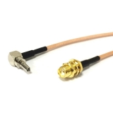 Пигтейл CRC9-SMA (female) угловой - 15 см - кабельная сборка, кабель RG316