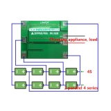 Контроллер заряда разряда PCM BMS 4S max 40A 14.4В для 4 LiFePo4 аккумуляторов с балансиром