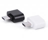 Переходник USB OTG (мама) - microUSB черный