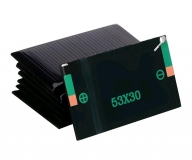 Поликристаллическая солнечная батарея 5В 30мА 0.15Вт, размер 53 х 30 х 2.5 мм