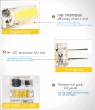 Светодиодная лампа G4 12В 6 Вт COB белый теплый цвет 3000-3500K