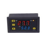 Цифровой контроллер температуры с термопарой, W3230, -50°С ~ +120°C, 110-220В, ток управления 20A, красный + синий дисплей